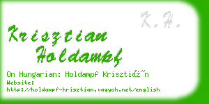 krisztian holdampf business card